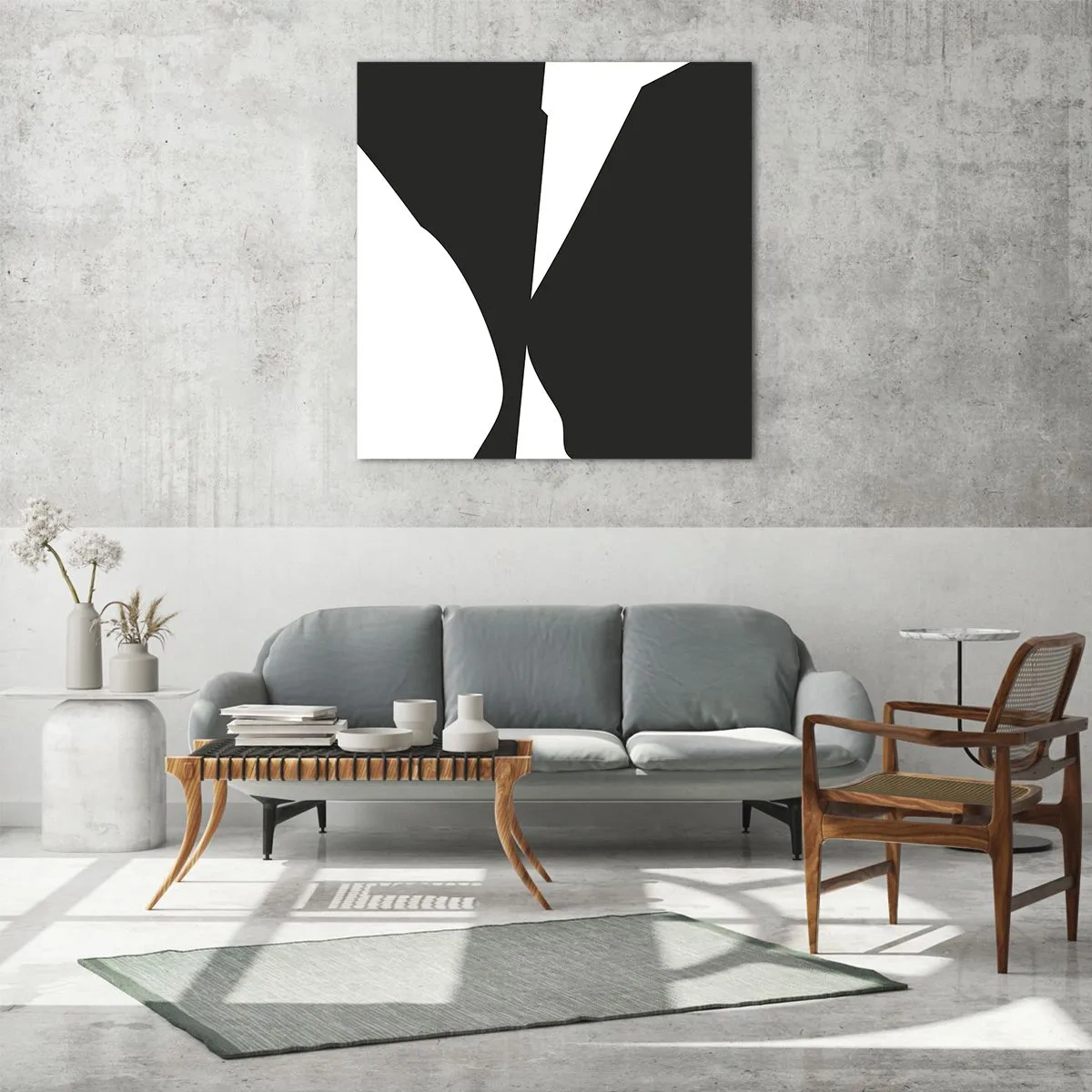 Quadro su vetro - Positivo - negativo - 50x50 cm