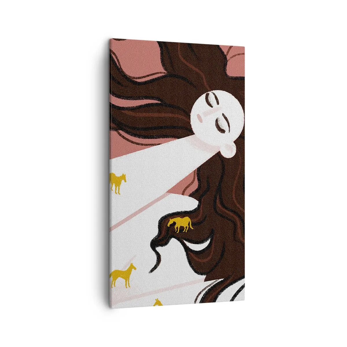 Quadro su tela - Stampe su Tela - Il sogno del cavallo d'oro - 45x80 cm
