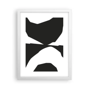 Poster in cornice bianca - Positivo - negativo - 30x40 cm