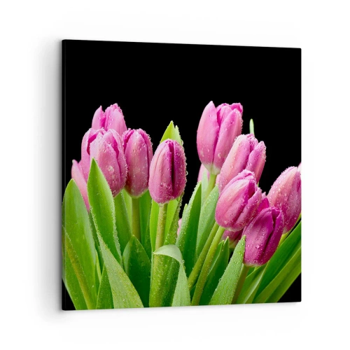 Quadro su tela - Stampe su Tela - Gioia lilla della primavera - 50x50 cm
