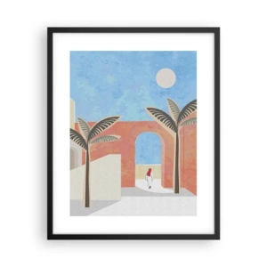 Poster in cornice nera - Giornata araba - 40x50 cm