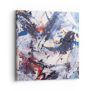 Quadro su tela - Stampe su Tela - La danza folle dell'astrazione - 30x30 cm