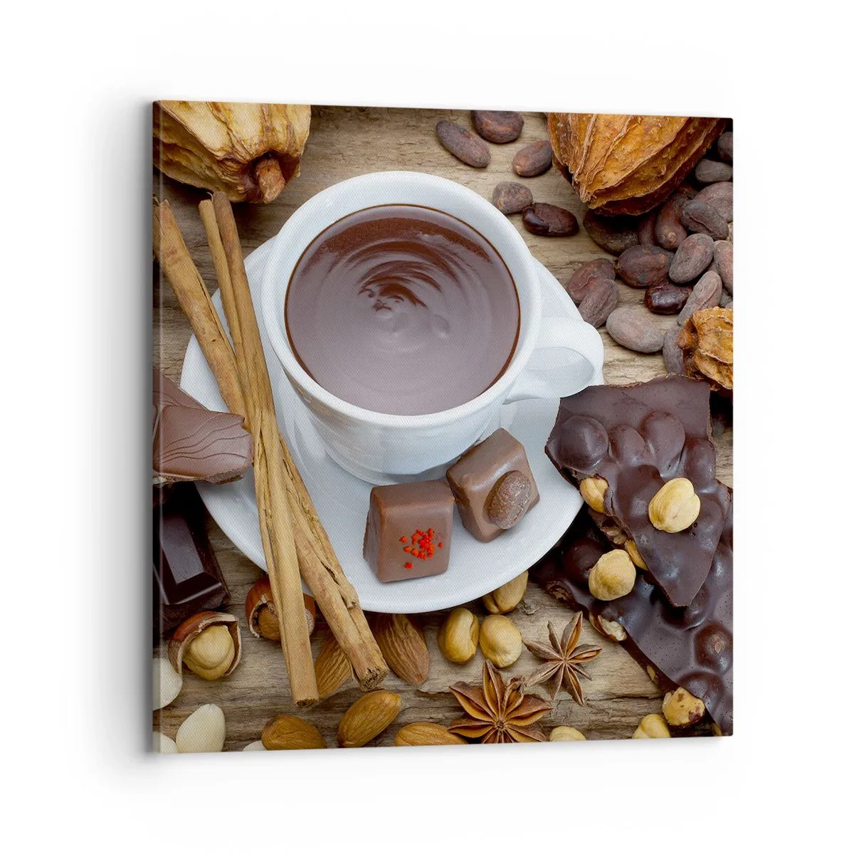 Quadro su tela - Stampe su Tela - Dalla fantastica fabbrica di cioccolato - 70x70 cm