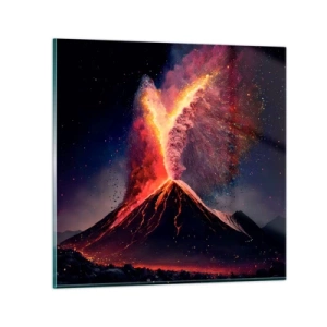 Quadro su vetro - Bellezza e minaccia - 70x70 cm