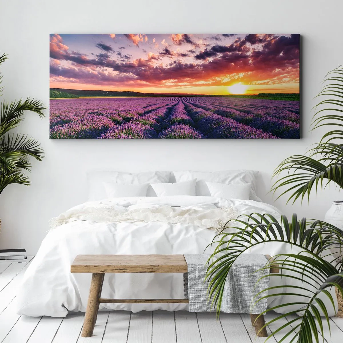 Quadro su tela - Stampe su Tela - Il mondo della lavanda - 90x30 cm