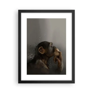 Poster in cornice nera - Sicuramente un pensatore - 30x40 cm