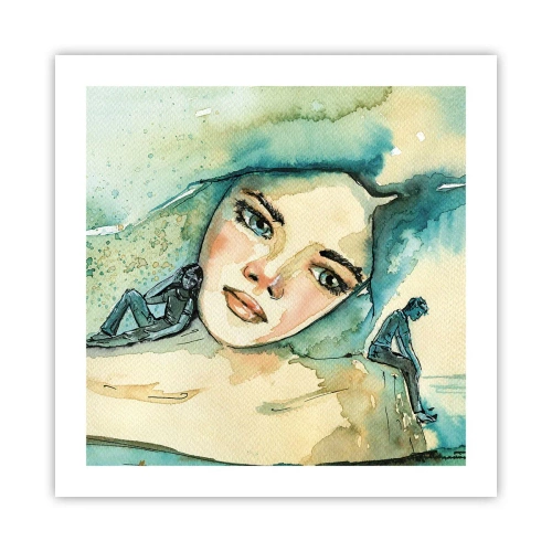 Poster - Am I blue? - 50x50 cm