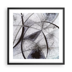 Poster in cornice nera - Fantasia futuristica - 50x50 cm