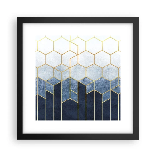 Poster in cornice nera - Composizione a ritmo sincopato - 30x30 cm