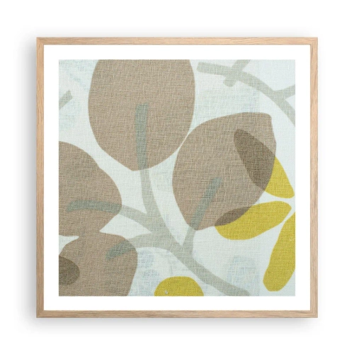 Poster in cornice rovere chiaro - Composizione sotto al sole - 60x60 cm