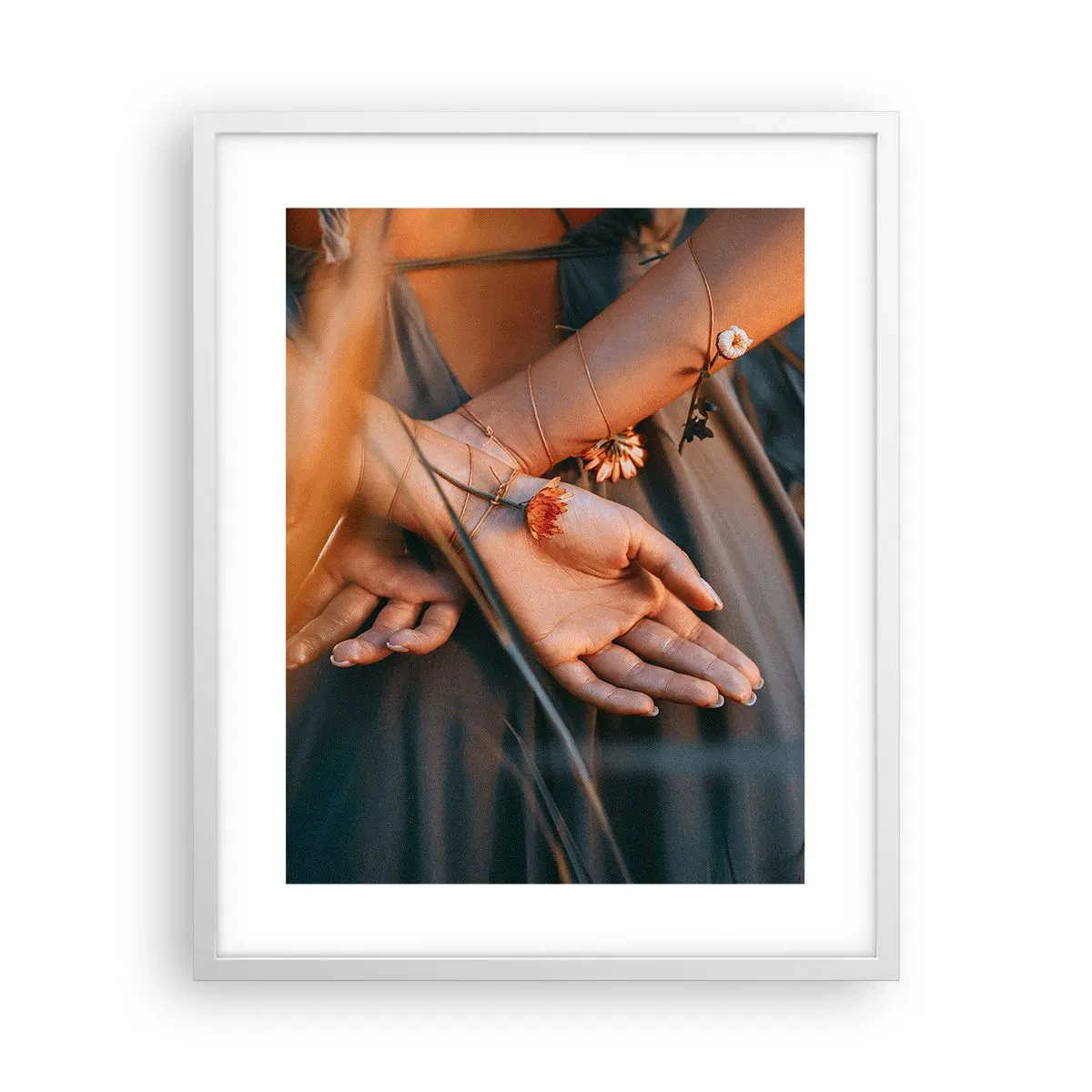 Poster in cornice bianca - Legata alla natura - 40x50 cm