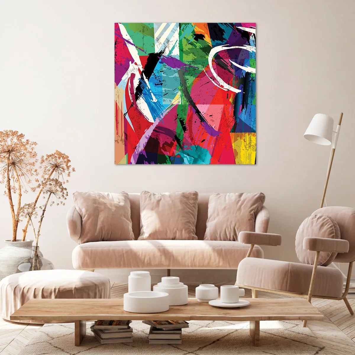 Quadro su tela - Stampe su Tela - Veloce, vivo e saltellante - 70x70 cm