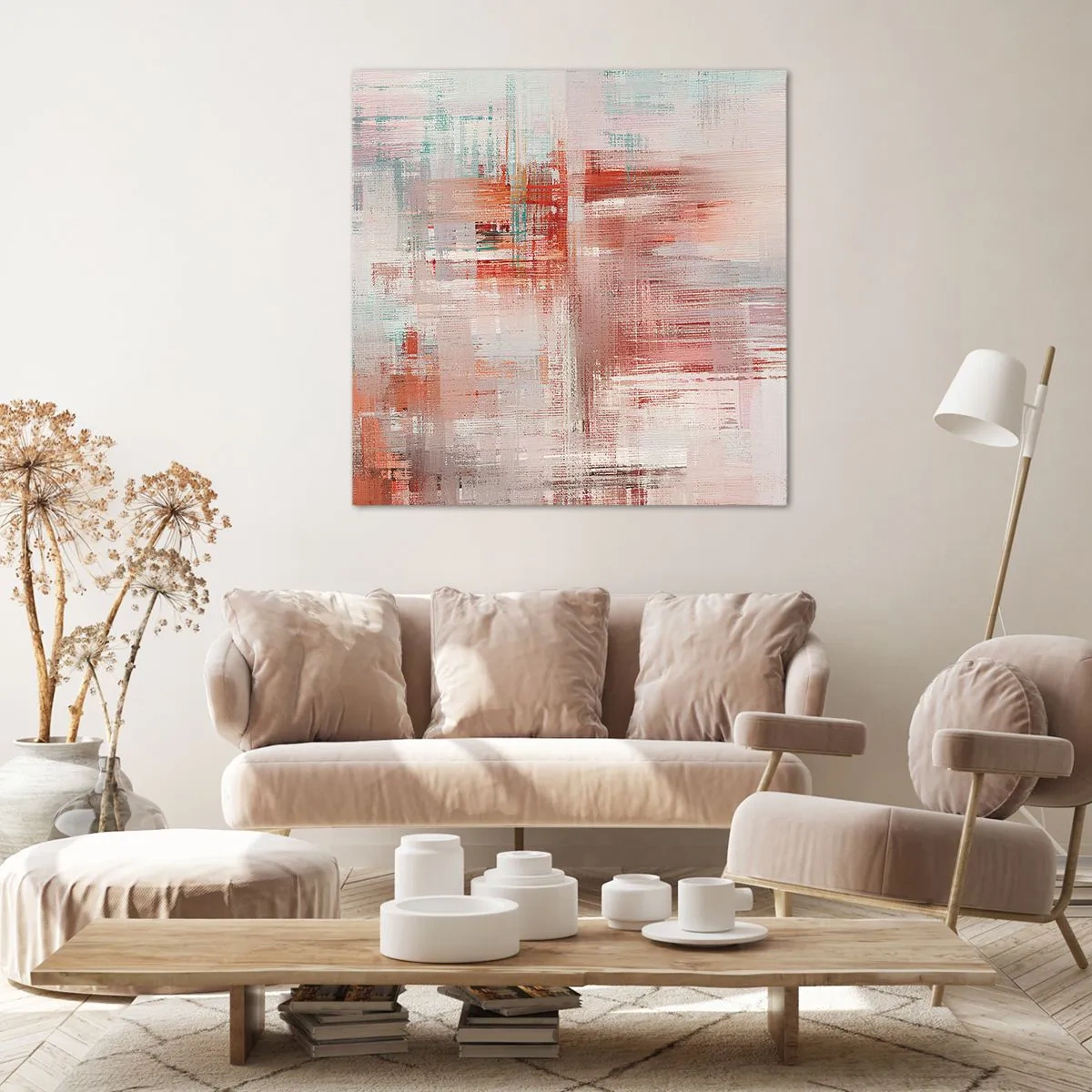 Quadro su tela - Stampe su Tela - Nebbiose e rosate - 60x60 cm