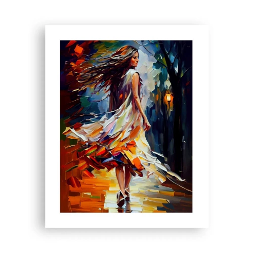 Poster - Ragazza d'autunno - 40x50 cm