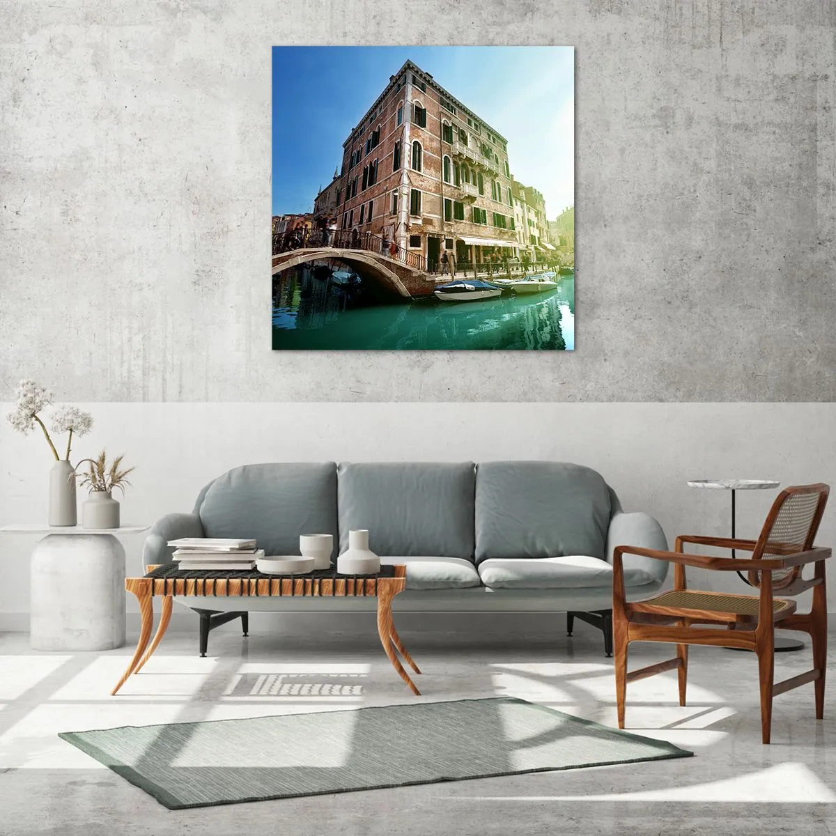 Quadro su vetro - Venezia, Amore Mio - 50x50 cm