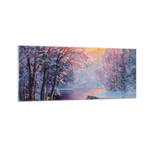 Quadro su vetro - I colori dell'inverno - 100x40 cm