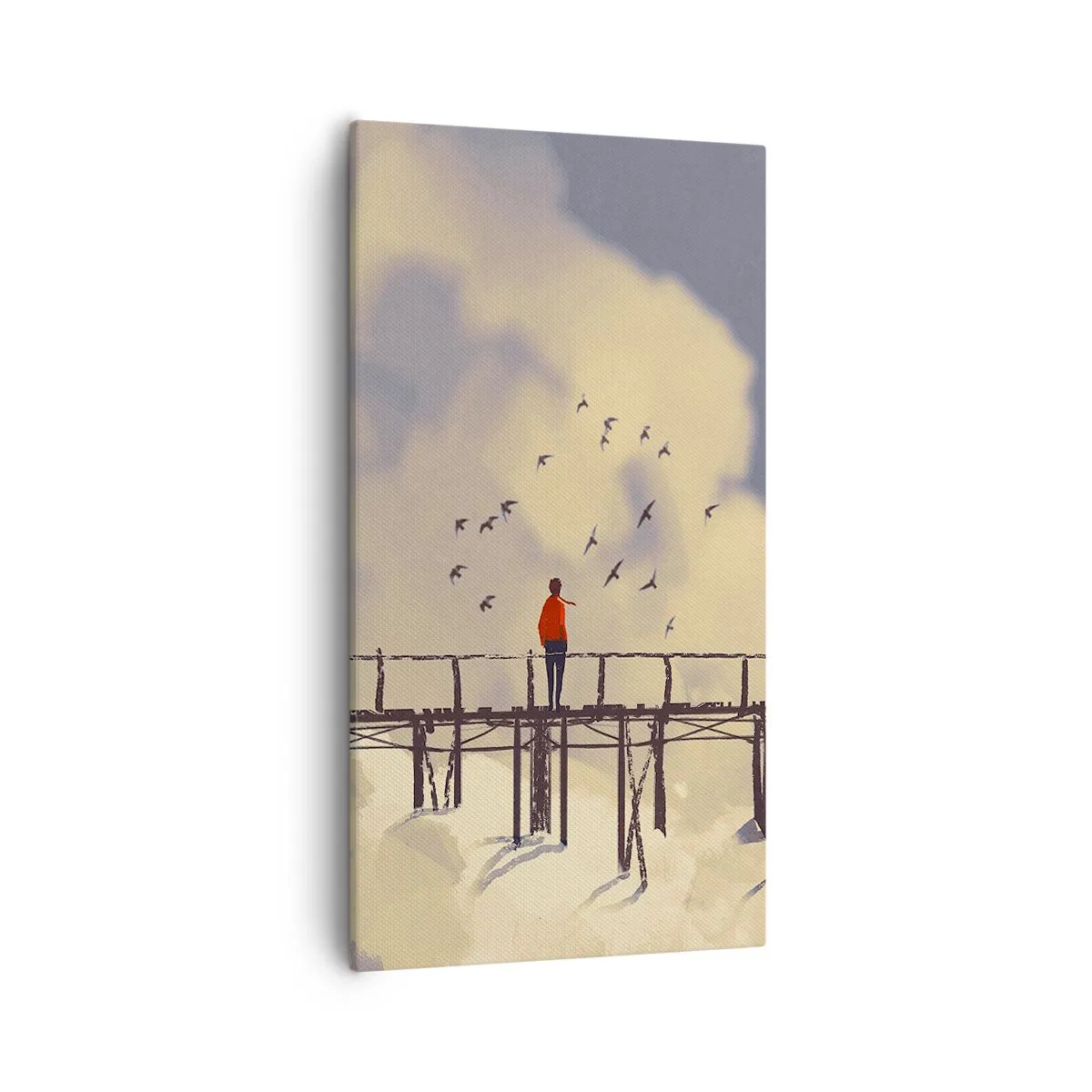 Quadro su tela - Stampe su Tela - Nostalgia del cielo - 55x100 cm