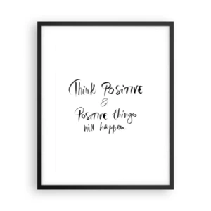 Poster in cornice nera - Come vivere? - 40x50 cm