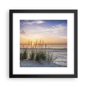 Poster in cornice nera - Guarda, pensa, senti - 30x30 cm