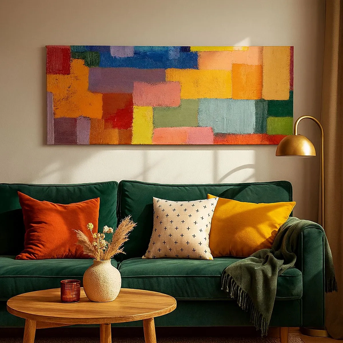 Quadro su tela - Stampe su Tela - Ognuno diverso, tutti colorati - 100x40 cm