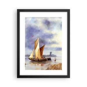 Poster in cornice nera - Il ritorno dei marinai - 30x40 cm