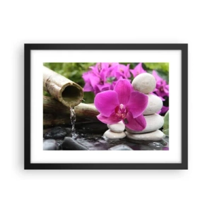 Poster in cornice nera - E già ti riposi - 40x30 cm