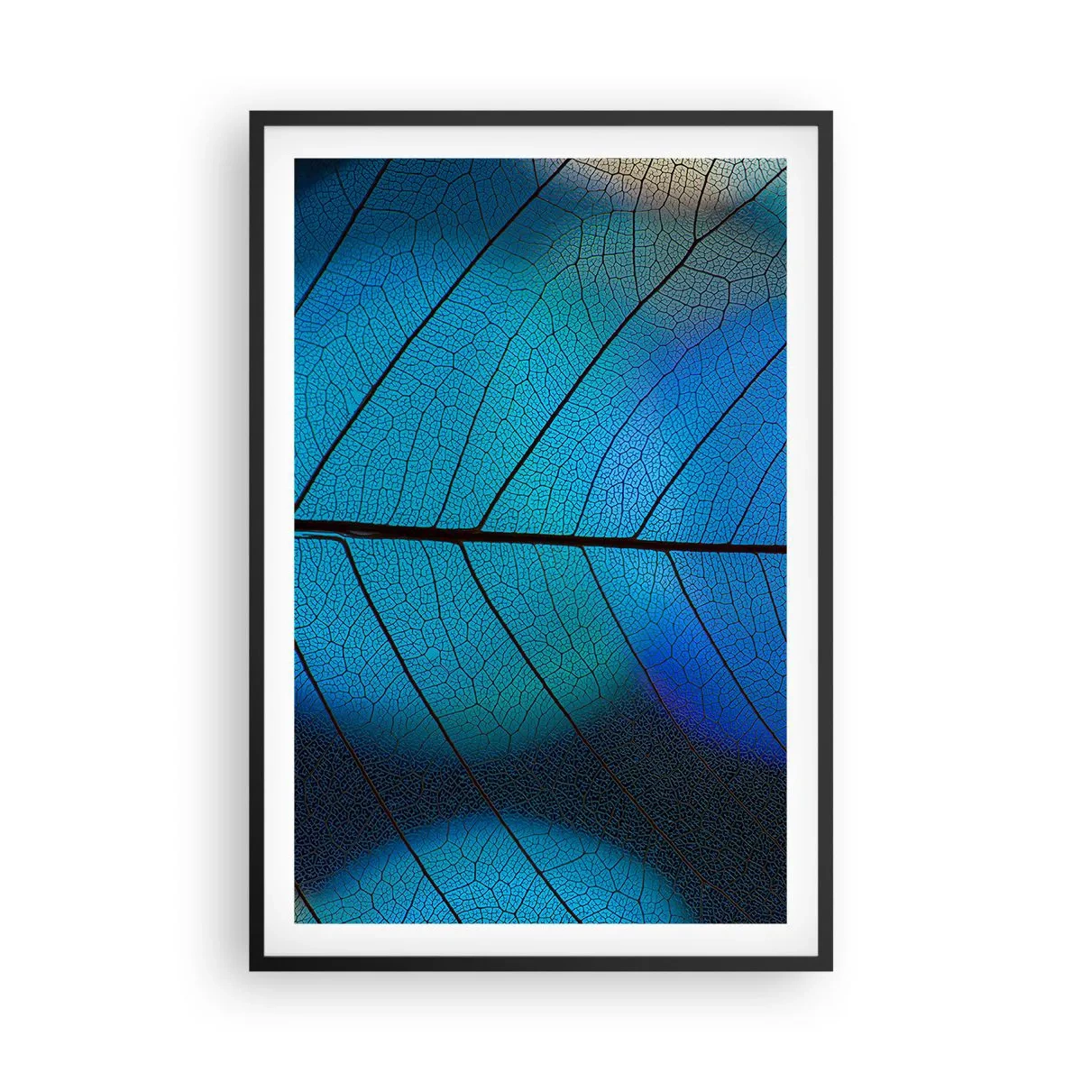 Poster in cornice nera - Struttura intricata - 61x91 cm