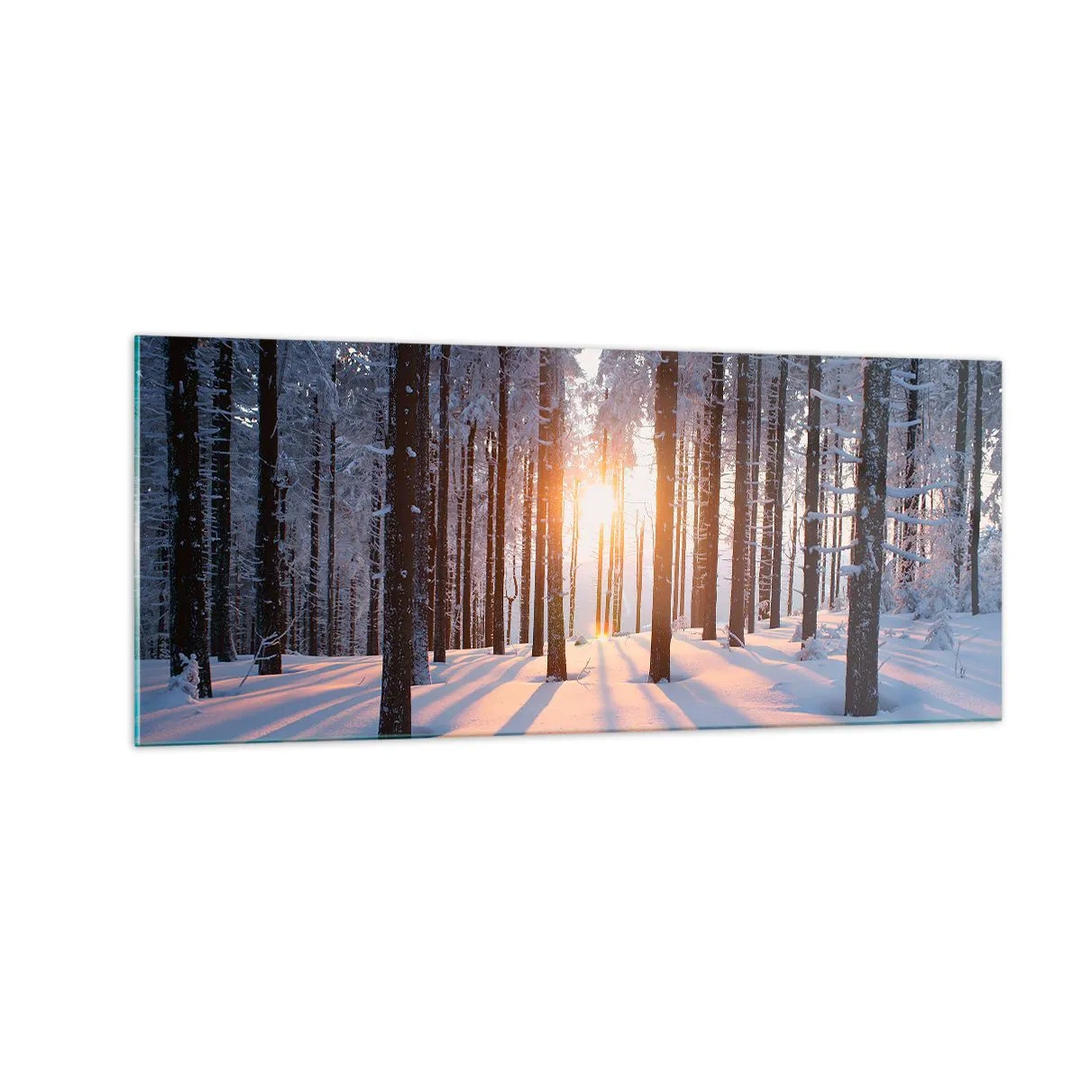 Quadro su vetro - Decisamente nero su bianco - 100x40 cm