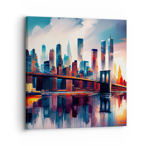 Quadro su tela - Stampe su Tela - Una New York spettacolare - 30x30 cm