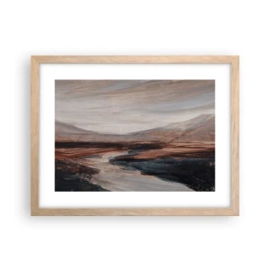 Poster in cornice rovere chiaro - Valle tranquilla - 40x30 cm