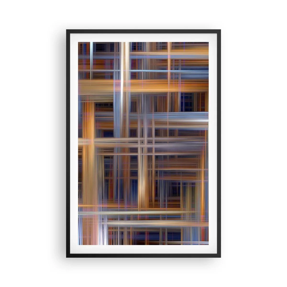 Poster in cornice nera - Tessute con la luce - 61x91 cm