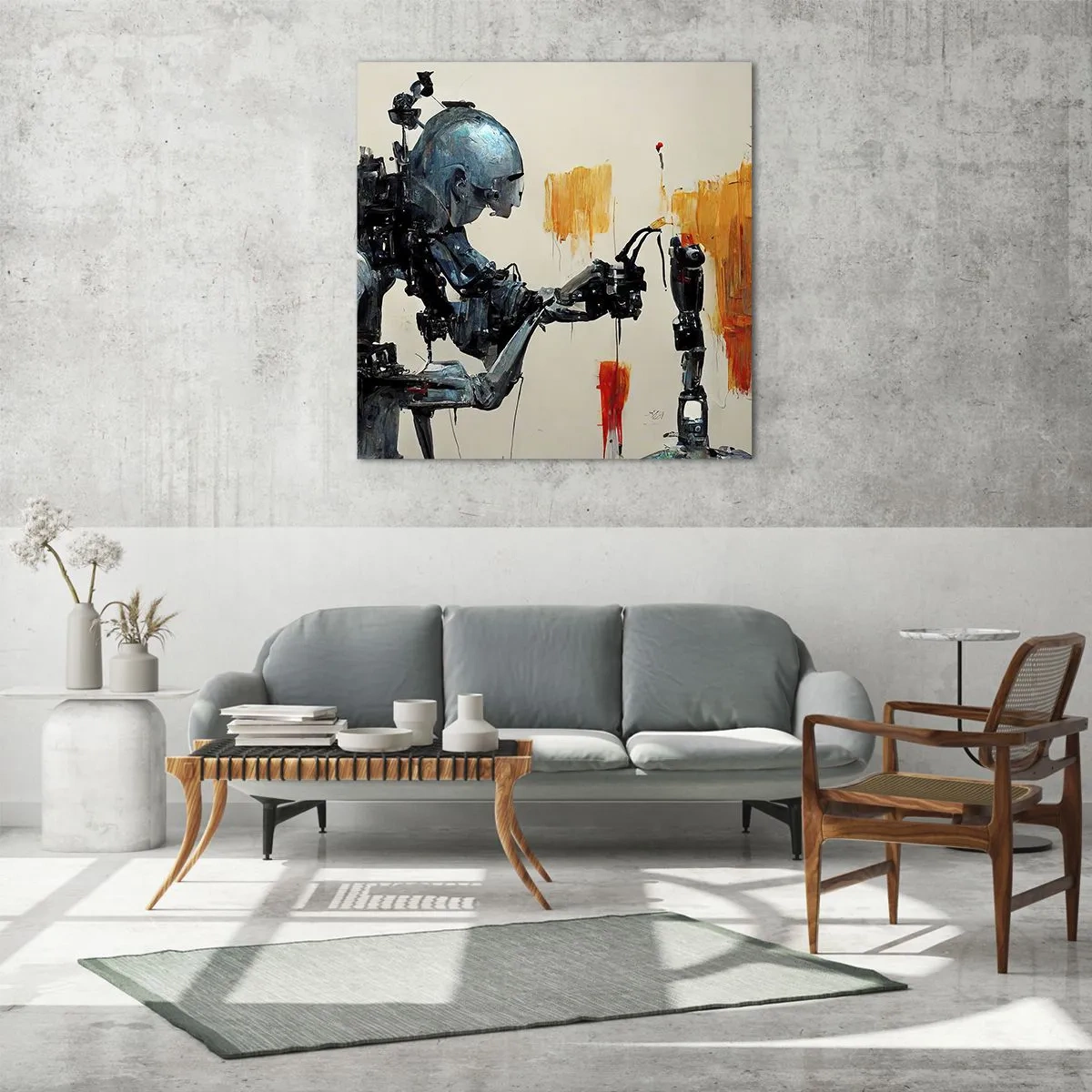 Quadro su vetro - È già domani... - 50x50 cm