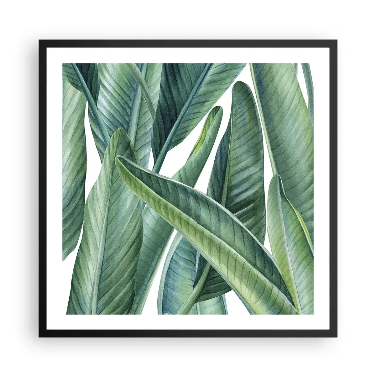 Poster in cornice nera - Il verde in sé - 60x60 cm