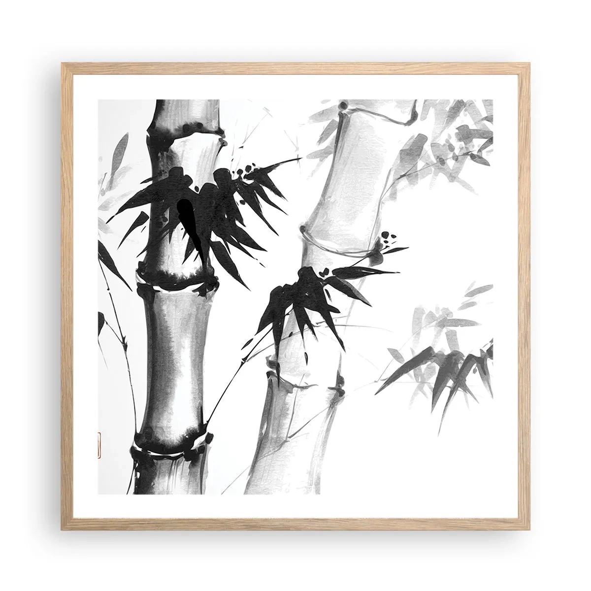 Poster in cornice rovere chiaro - Particolare d'oriente - 60x60 cm