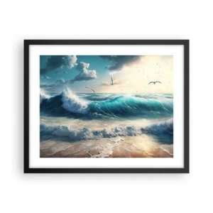 Poster in cornice nera - Mormora solo per te - 50x40 cm