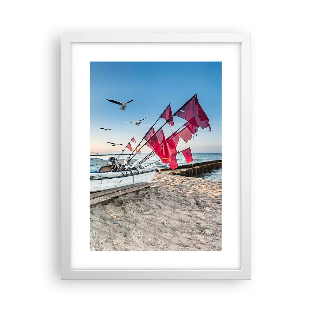 Poster in cornice bianca - Meritato riposo - 30x40 cm