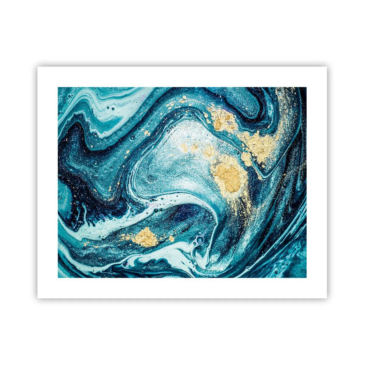 Poster - Vortice blu - 50x40 cm