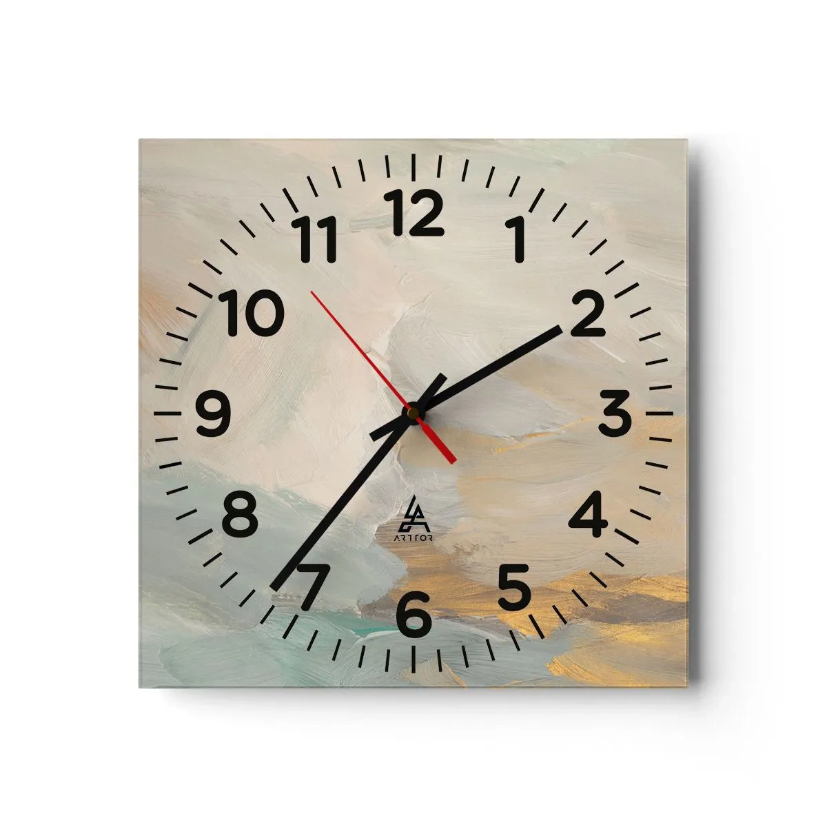 Orologio da parete - Orologio in Vetro - Astrazione: il paese della mitezza - 40x40 cm
