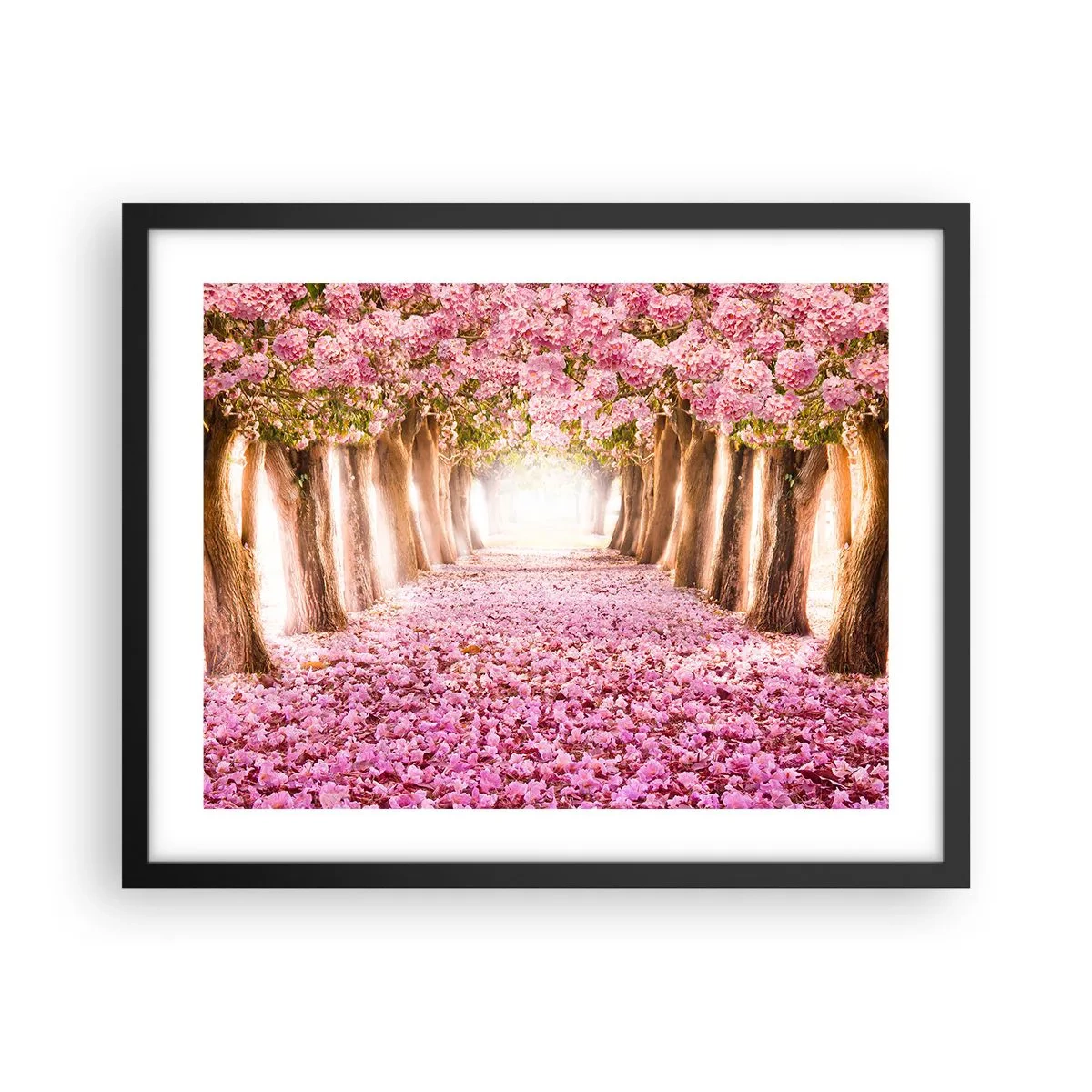 Poster in cornice nera - La strada verso il paradiso - 50x40 cm