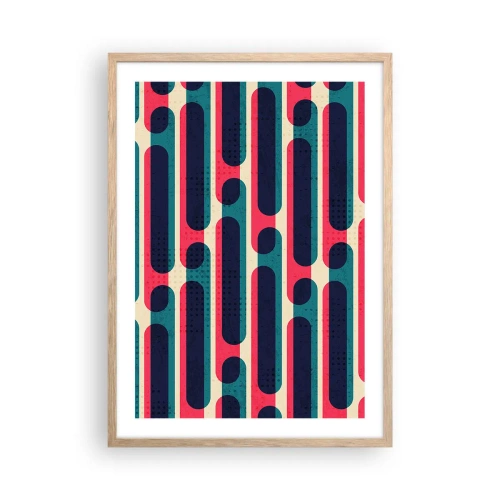 Poster in cornice rovere chiaro - Avanti fino in fondo - 50x70 cm