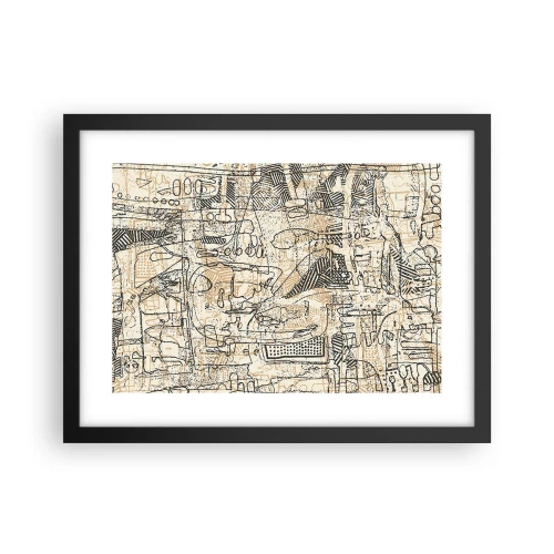 Poster in cornice nera - In attesa di essere decifrato - 40x30 cm