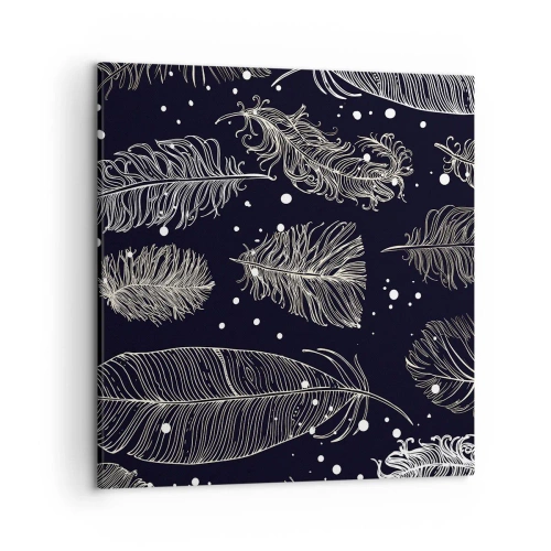 Quadro su tela - Stampe su Tela - Pizzo piumato - 50x50 cm