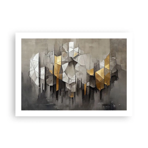 Poster - Composizione di ghiaccio e luce - 70x50 cm