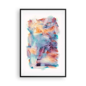 Poster in cornice nera - Caos colorato - 61x91 cm