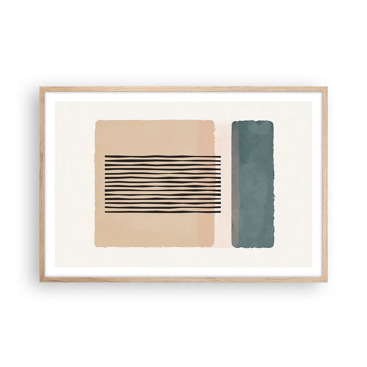 Poster in cornice rovere chiaro - Tutto a posto - 91x61 cm