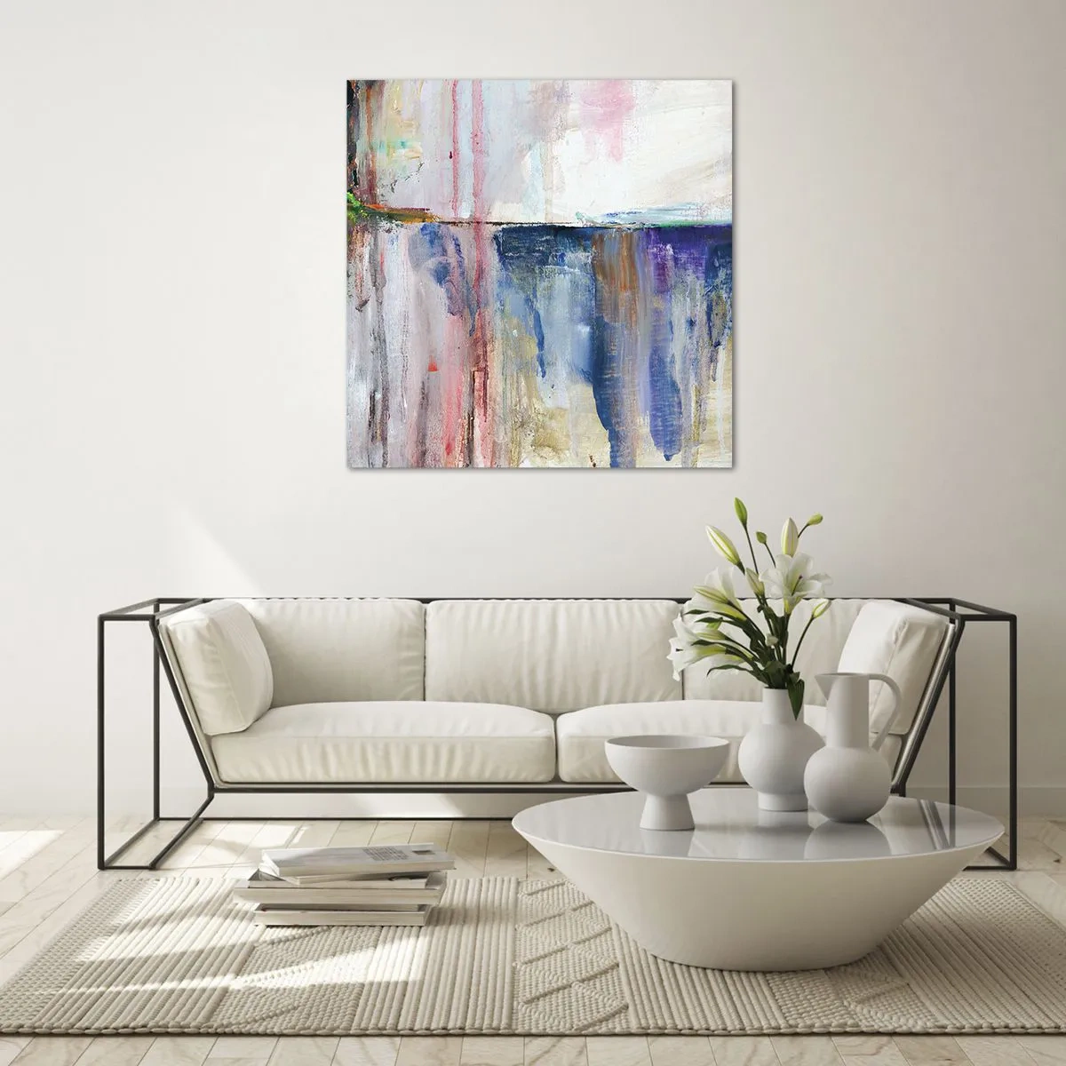 Quadro su vetro - Impressioni e suggestioni colorate - 50x50 cm