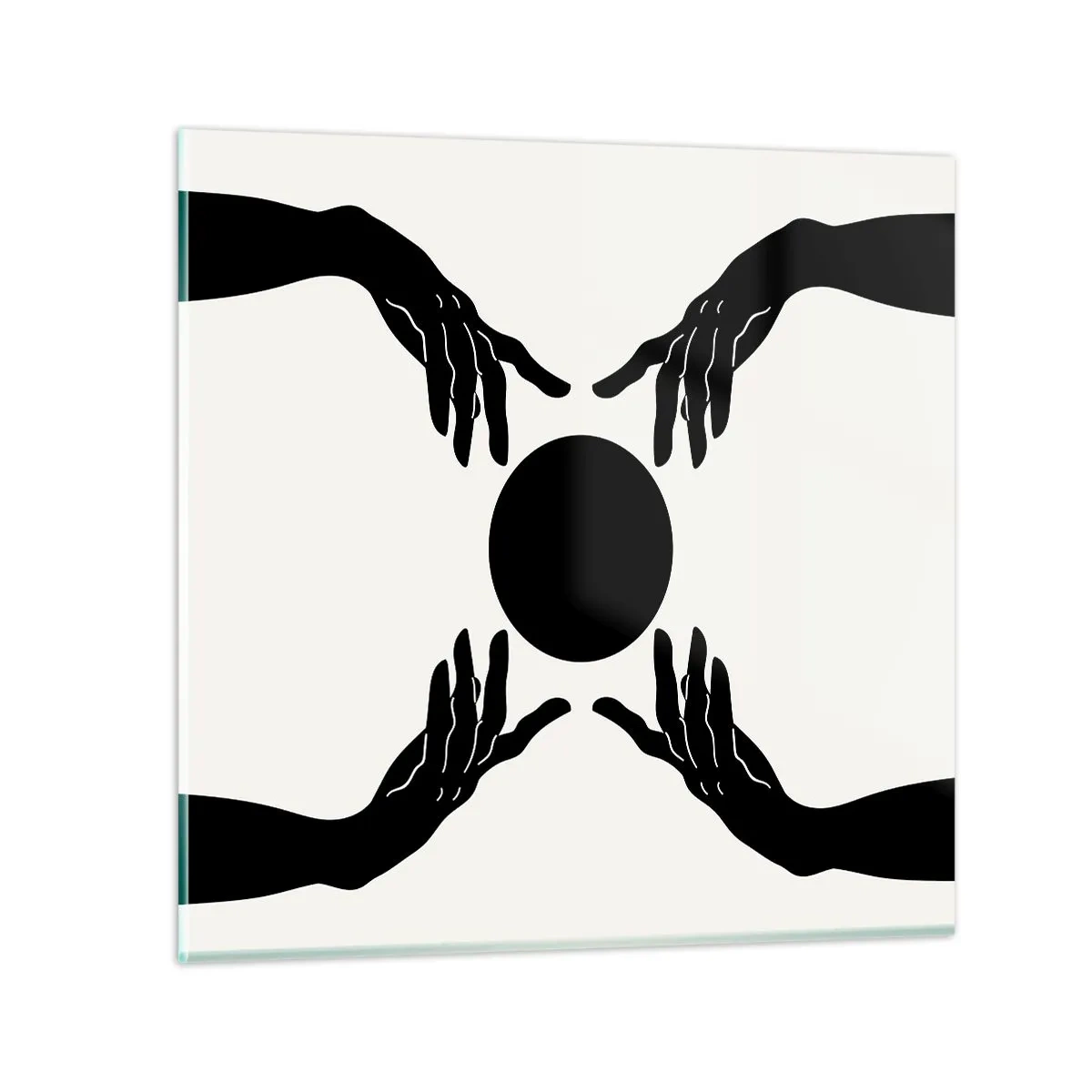 Quadro su vetro - Segno misterioso - 30x30 cm