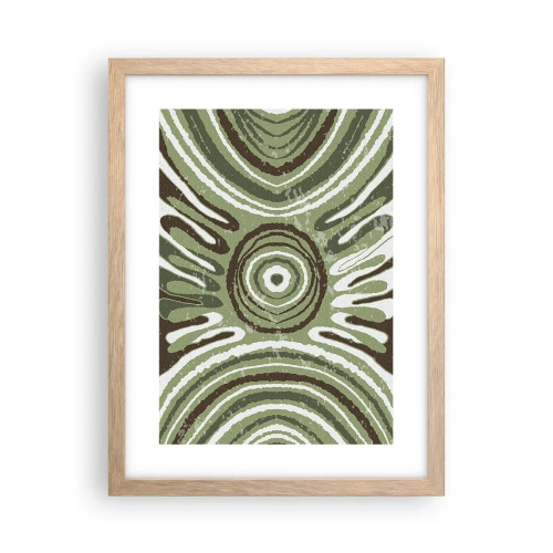 Poster in cornice rovere chiaro - Esplosione di emozioni - 30x40 cm