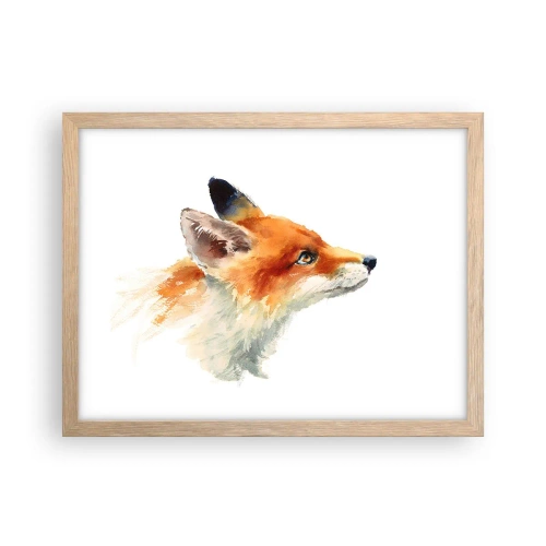 Poster in cornice rovere chiaro - La prudenza non è mai troppa - 40x30 cm