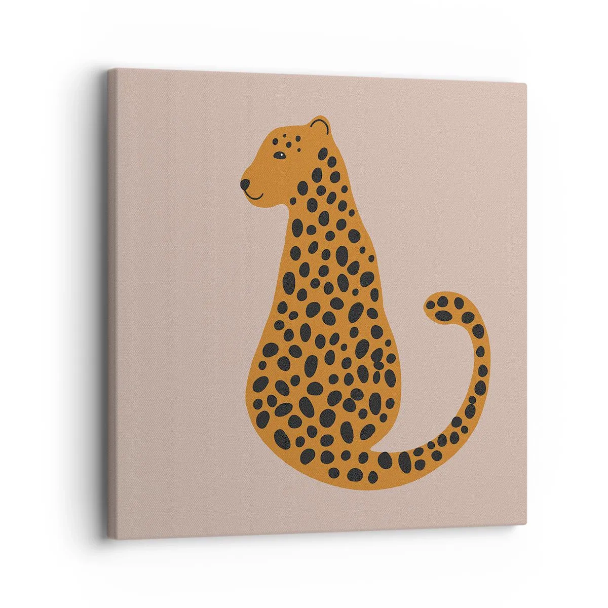 Quadro su tela - Stampe su Tela - Il leopardo è un motivo di moda - 30x30 cm